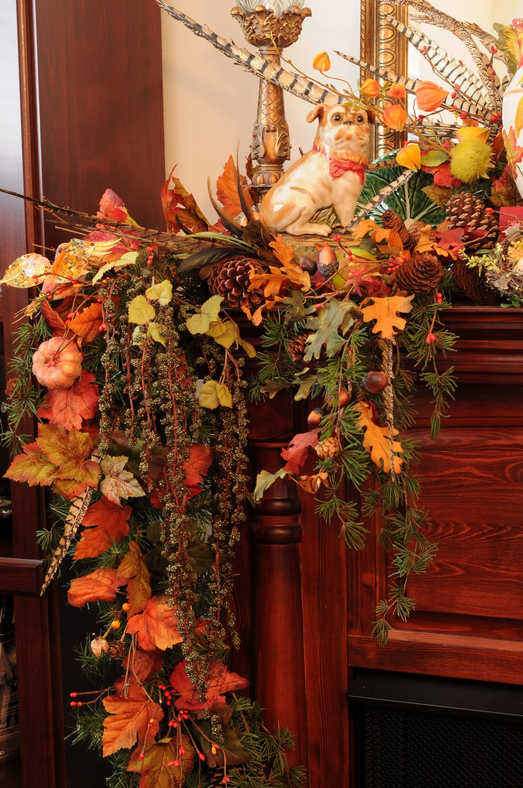 Fall Decor For Fireplace Mantel
 Sweet Designs Fall Fireplace Mantel decorating