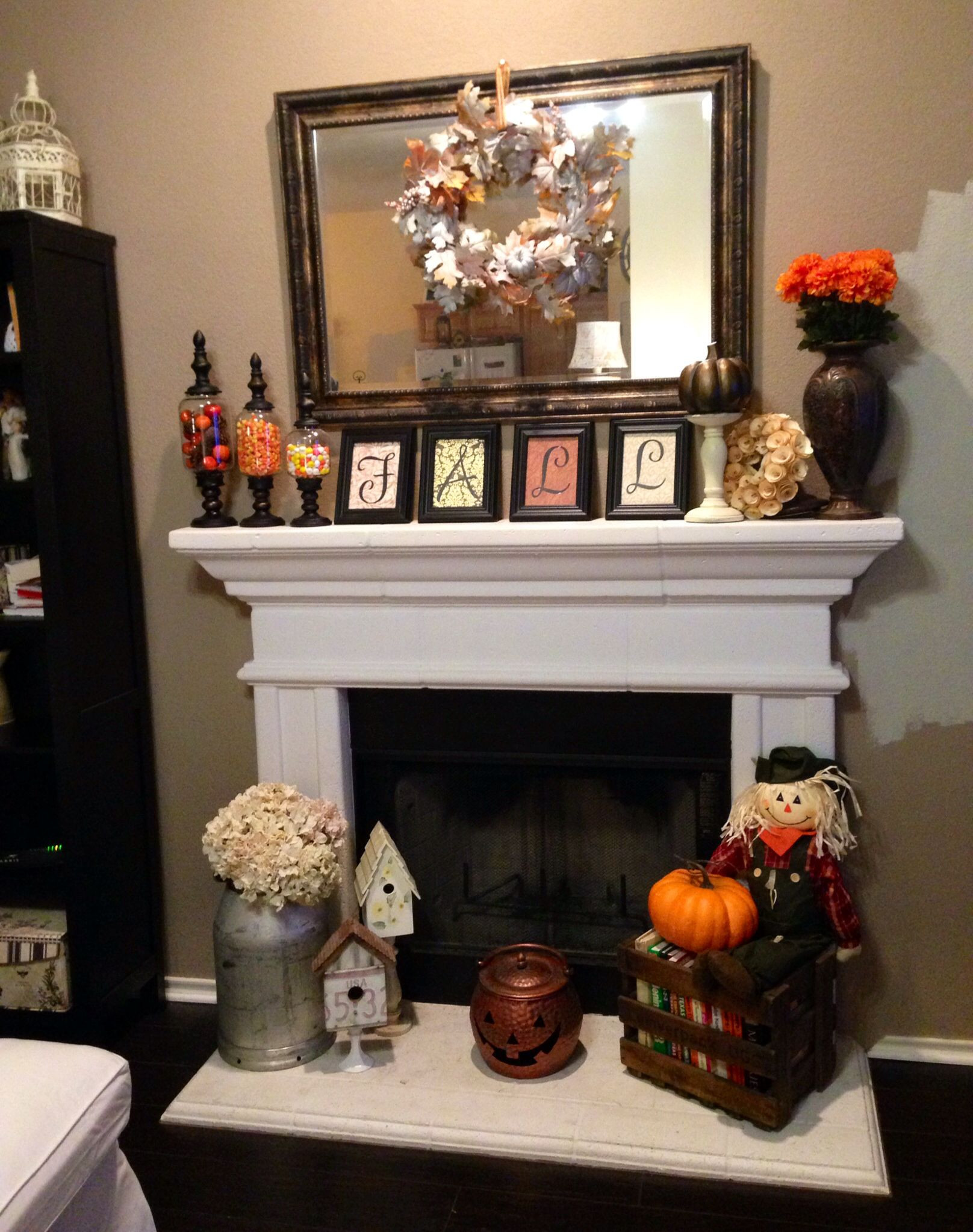 Fall Decor For Fireplace
 Fireplace Fall decor Fall into Autumn