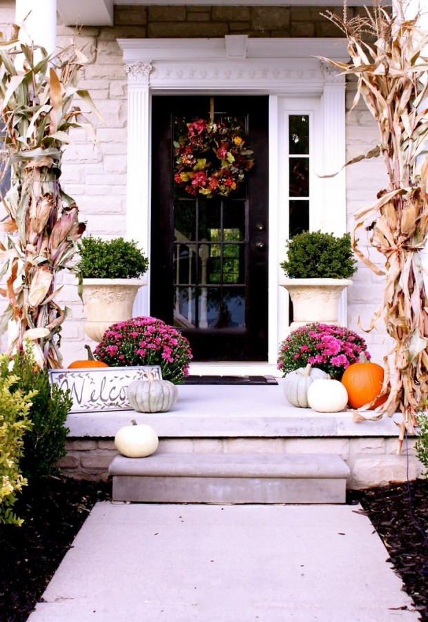 Fall Decor For Front Porch
 Fall Front Porch Decorating Ideas Satori Design for Living