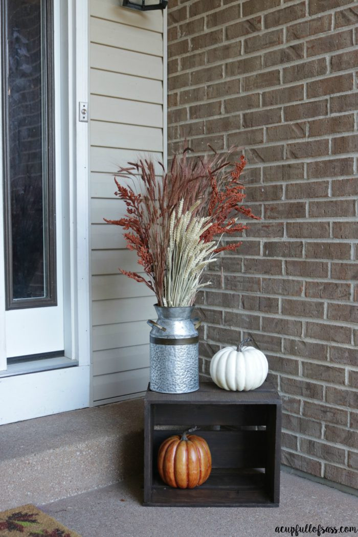 Fall Decor For Front Porch
 Fall Porch Decor Ideas A Cup Full of Sass