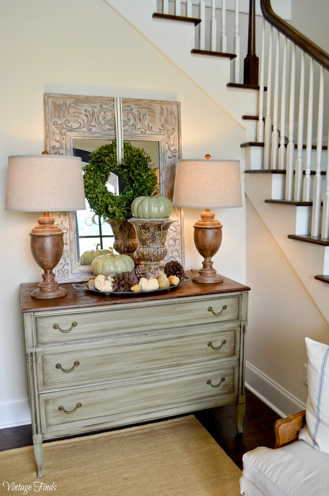 Fall Decor For Front Porch
 Vintage Finds Fall Front Porch and Foyer