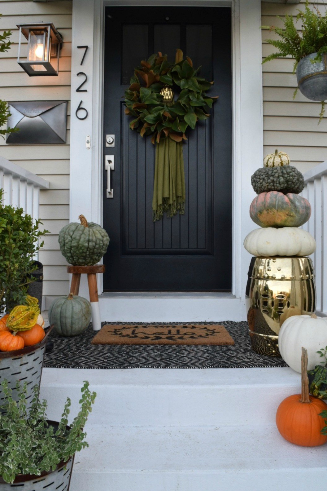 Fall Decor For Front Porch
 Fall Front Porch Outside Our Little Cape Nesting With Grace