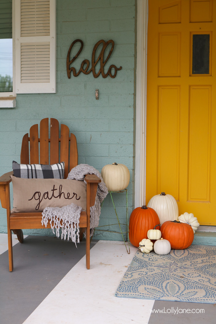 Fall Decor Front Porch
 18 Fabulously Inspiring Fall Front Porches The Happy Housie
