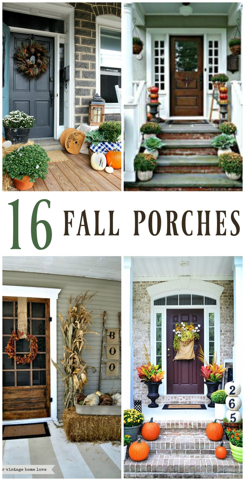 Fall Decor Front Porch
 16 Inspiring Fall Porch Decorating Ideas Christinas