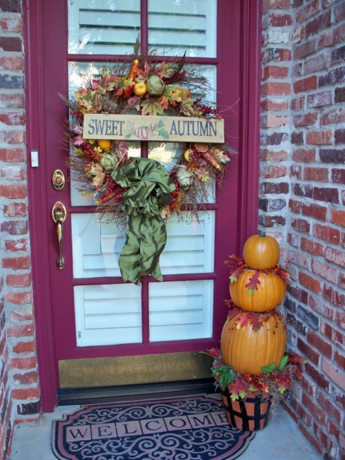 Fall Decorating Front Porch
 Fall Porch Decorating Ideas