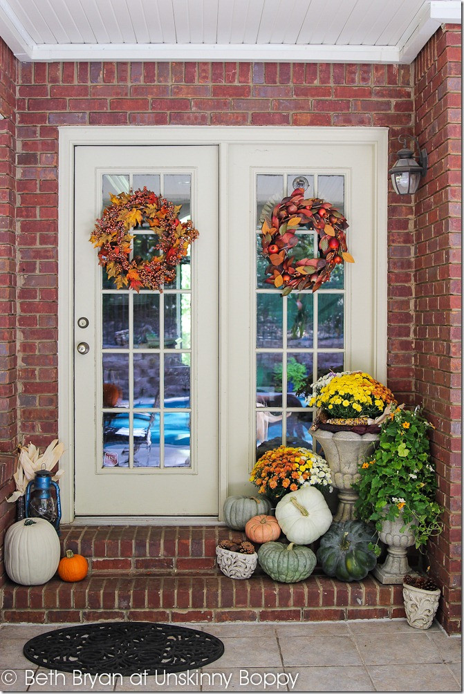Fall Decorating Front Porch
 Decorating the back front porch for Fall Unskinny Boppy