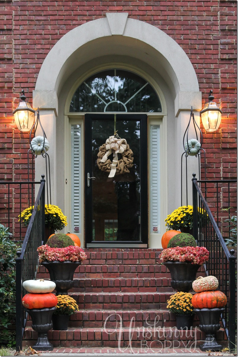 Fall Decorating Front Porch
 Fall Porch Decor with Plants and Pumpkins Unskinny Boppy