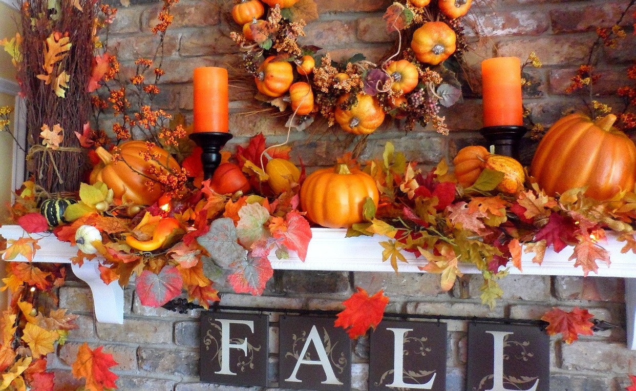 Fall Decorations Fireplace Mantel
 FlogDailyHerald Fall — BlogDailyHerald