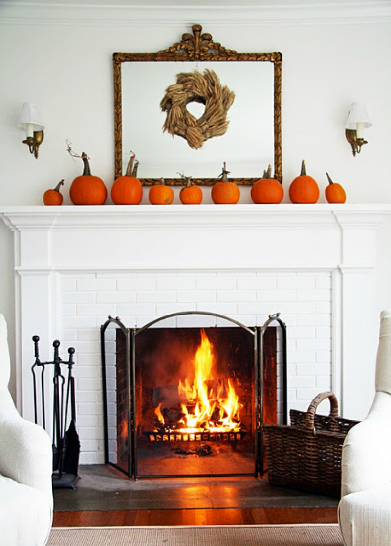 Fall Decorations For Fireplace Mantels
 15 Fall Decor Ideas for your Fireplace Mantle