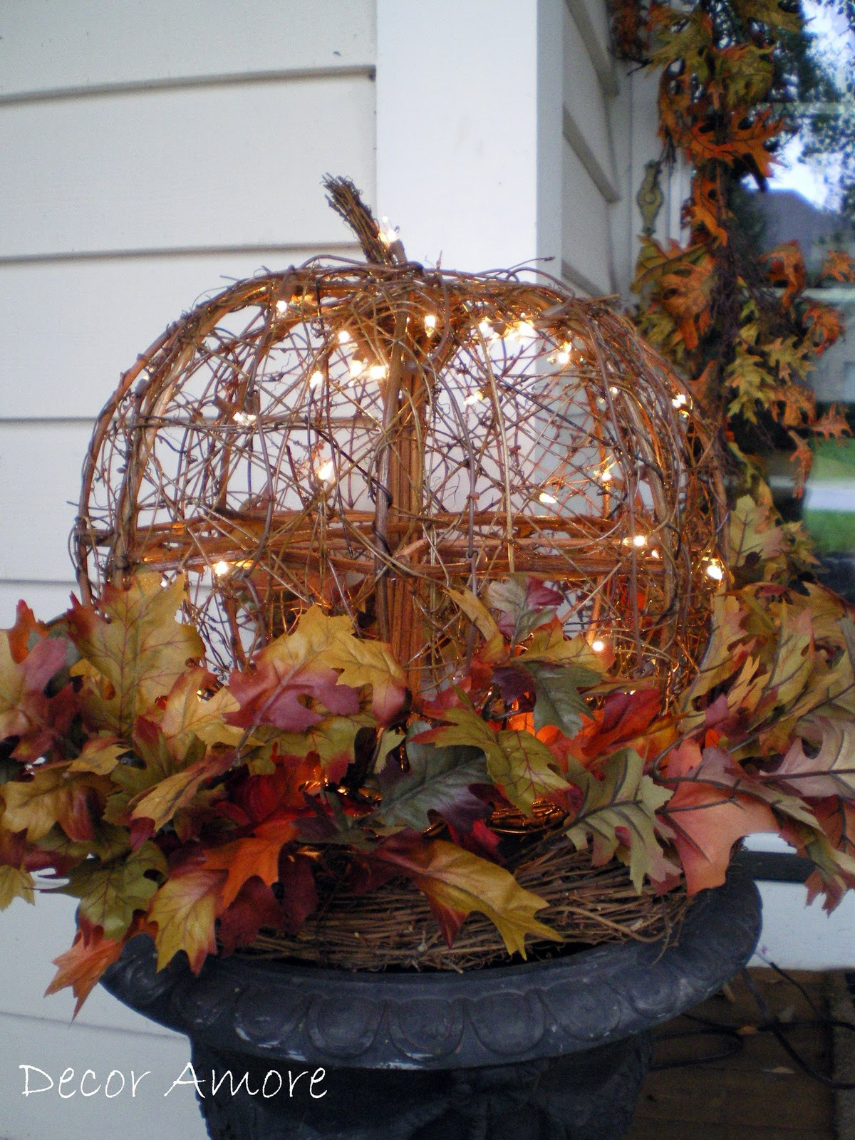 Fall Decorations For Porch
 Decor Amore A Wonderful Wednesday and More Fall Decor