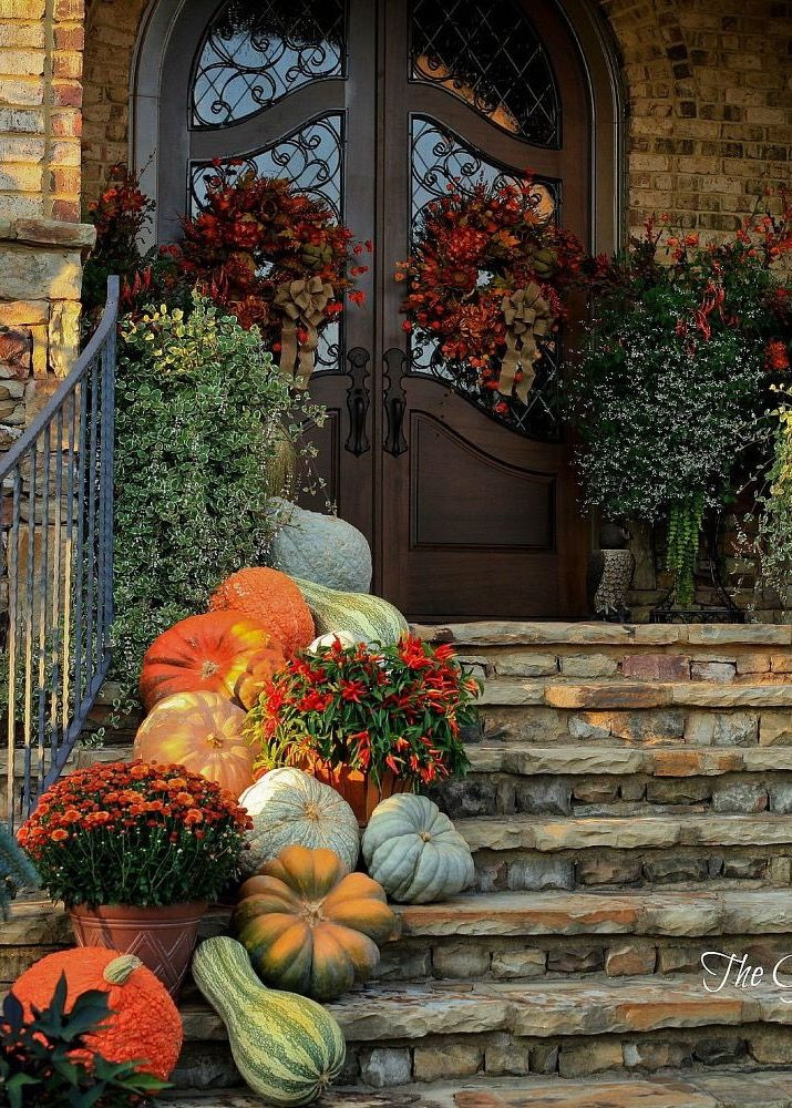 Fall Decorations For Porch
 Best 25 Fall front porches ideas on Pinterest