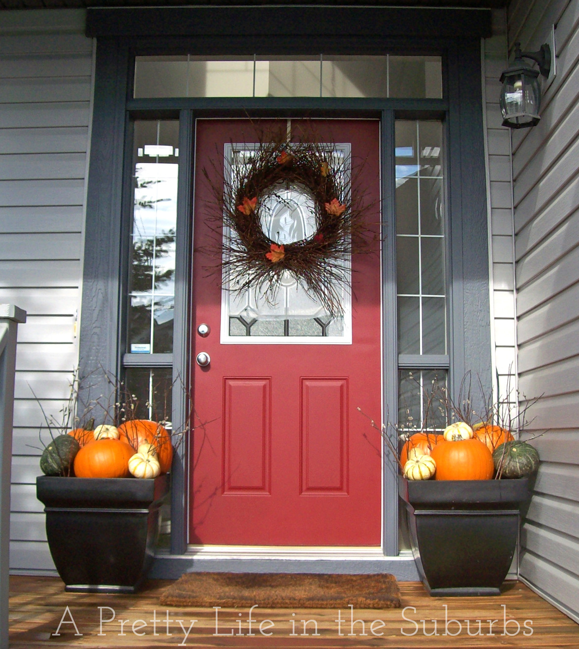 Fall Decorations Front Porch
 Fall Porch Decorating Ideas A Pretty Life In The Suburbs
