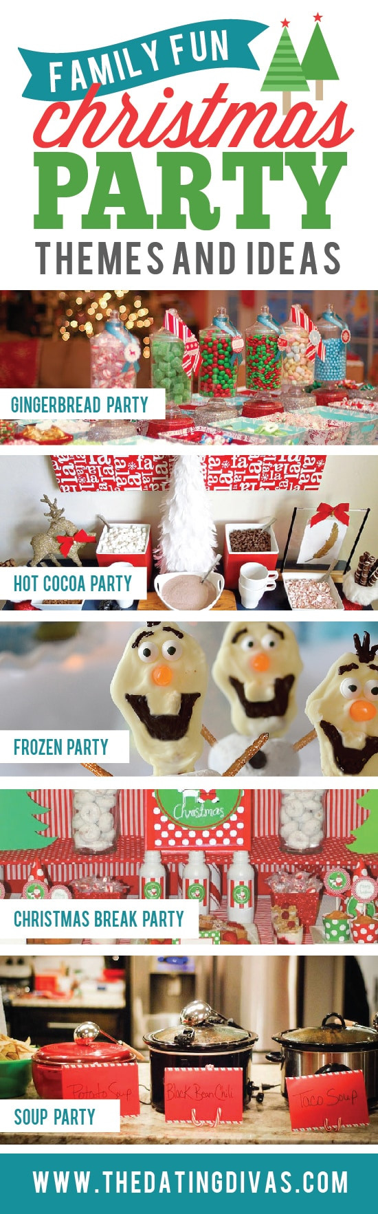 Family Christmas Party Ideas
 15 Christmas Party Themes From the Dating Divas