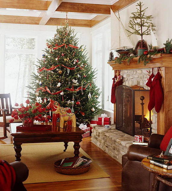 Family Room Christmas Decoration Ideas
 60 Elegant Christmas Country Living Room Decor Ideas