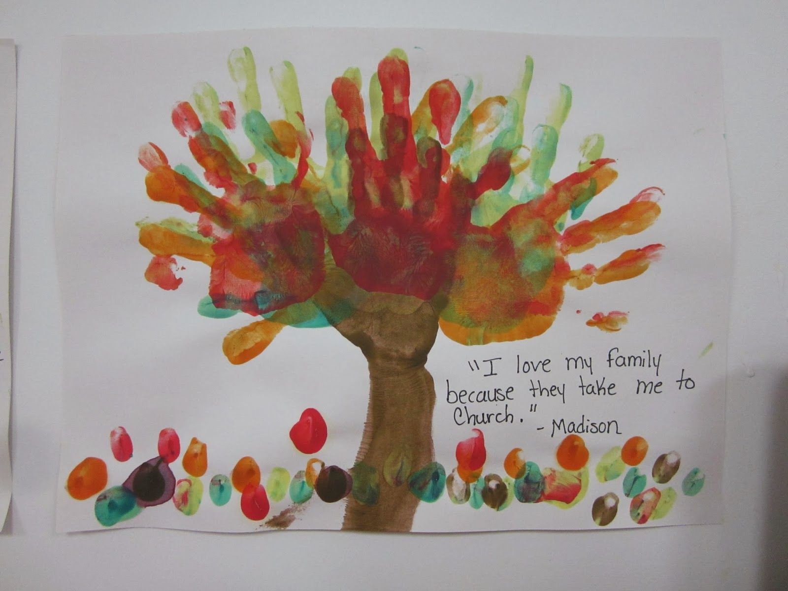 Family Themed Crafts For Toddlers
 family tree handprints