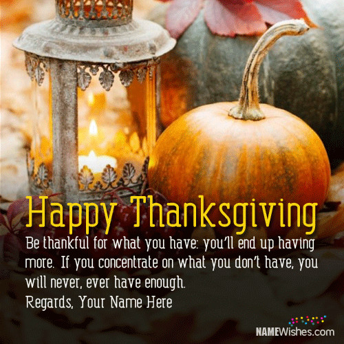 Famous Thanksgiving Quotes
 Best Thanksgiving Quotes With Name