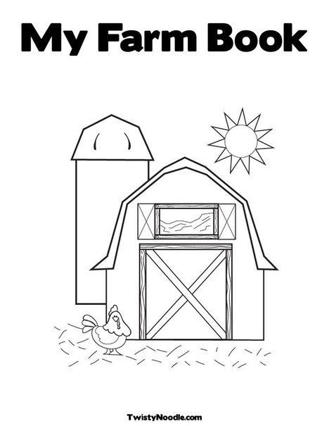 Farm Coloring Book Printable
 My Farm Book Coloring Page