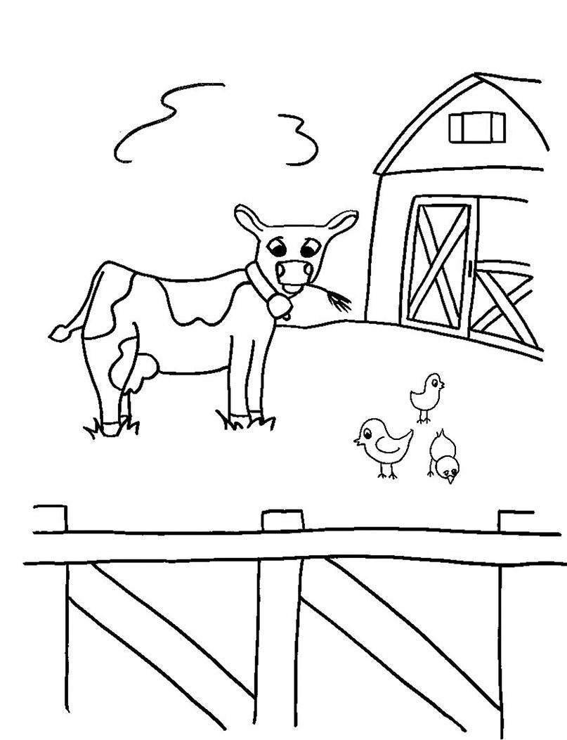 Farm Coloring Book Printable
 Free Printable Farm Animal Coloring Pages For Kids