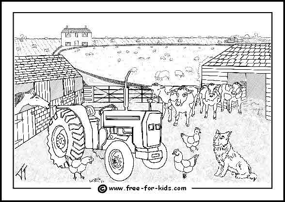 Farm Coloring Book Printable
 Farm Colouring Pages With Farm Animal