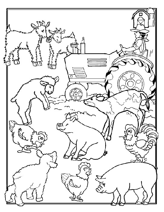 Farm Coloring Book Printable
 Farm Coloring Pages Coloringpages1001