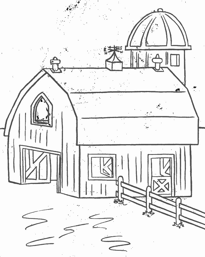 Farm Coloring Book Printable
 Barns and Farms Coloring Pages