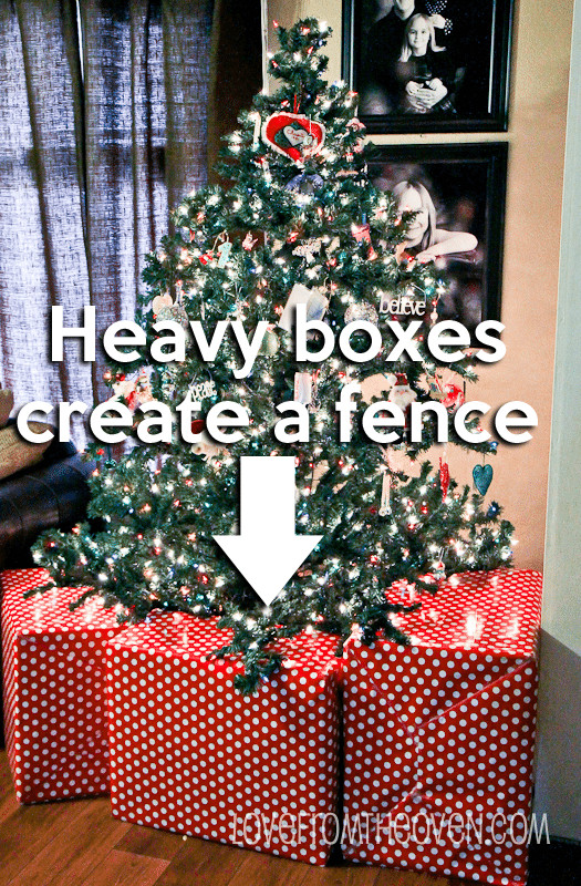 Fence Around Christmas Tree
 Ideas For Baby Toddler & Pet Proofing Your Christmas Tree