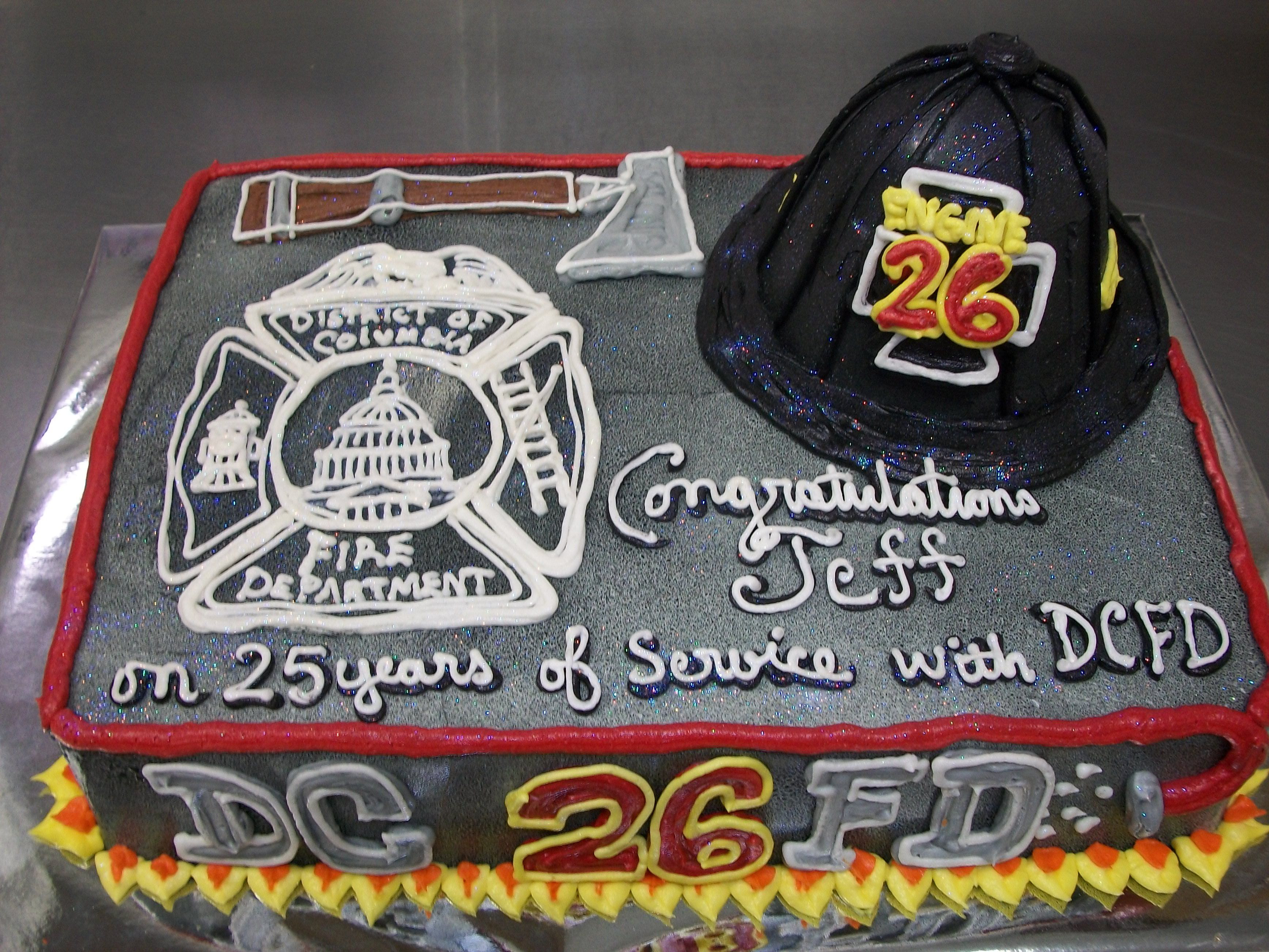 Fireman Retirement Party Ideas
 Firefighter retirement cake