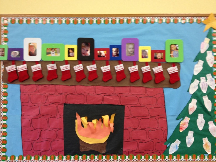 Fireplace Bulletin Board Christmas
 17 Best images about Classroom door bulletin boards on