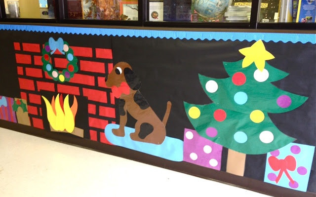 Fireplace Bulletin Board Christmas
 28 best images about Teacher Time on Pinterest