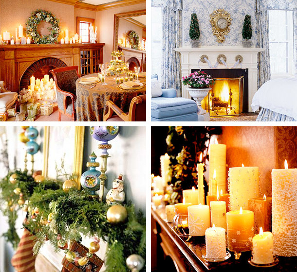 Fireplace Christmas Decorating Ideas
 33 Mantel Christmas Decorations Ideas DigsDigs