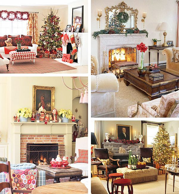 Fireplace Christmas Decorating Ideas
 40 Christmas Fireplace Mantel Decoration Ideas
