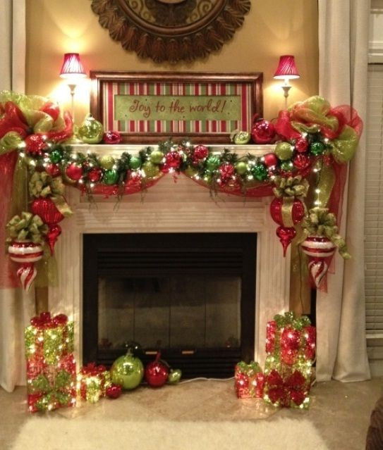 Fireplace Christmas Decoration
 Best 20 Christmas fireplace decorations ideas on Pinterest