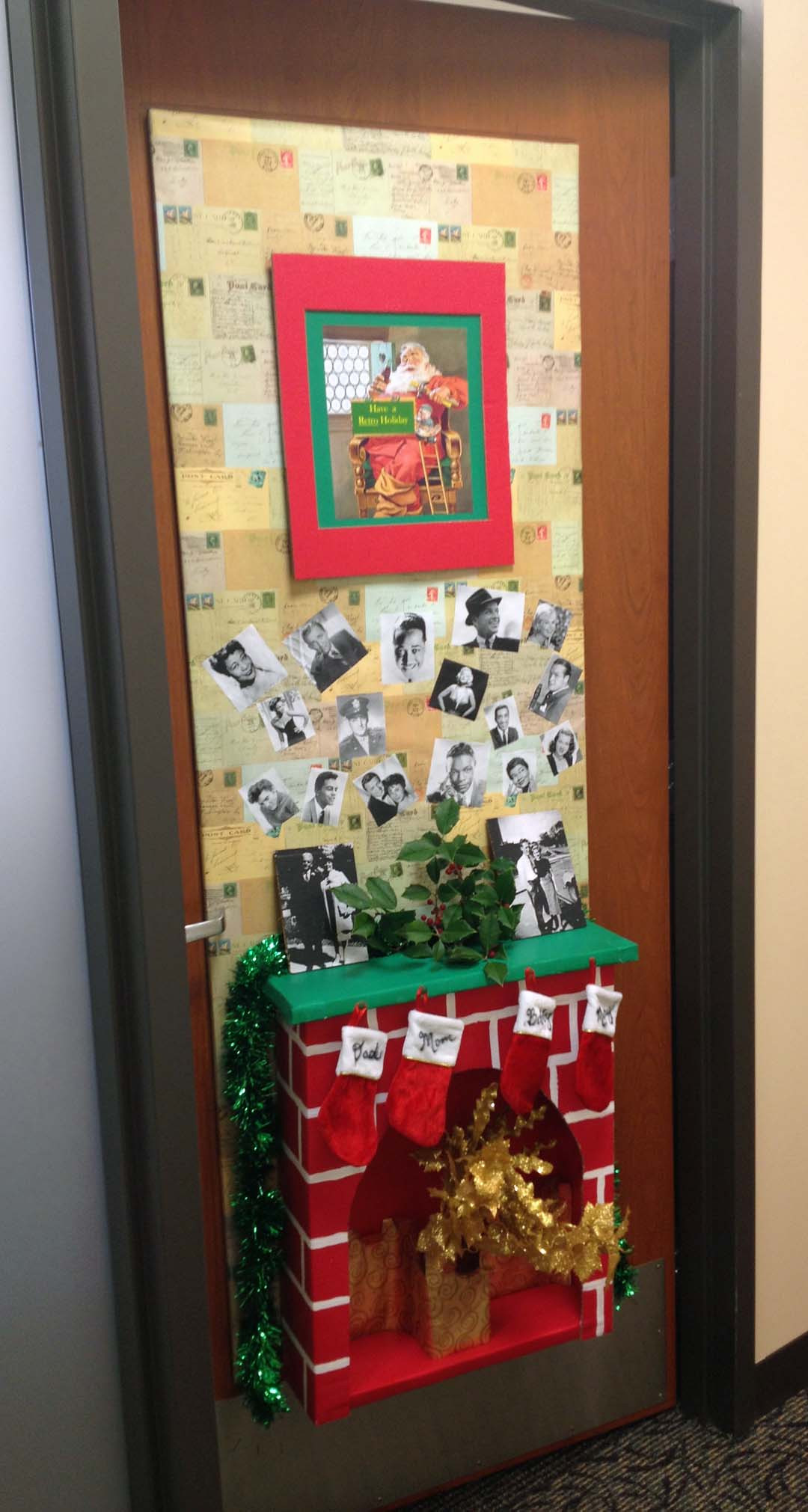 Fireplace Christmas Door Decorations
 contest – A Smith of All Trades