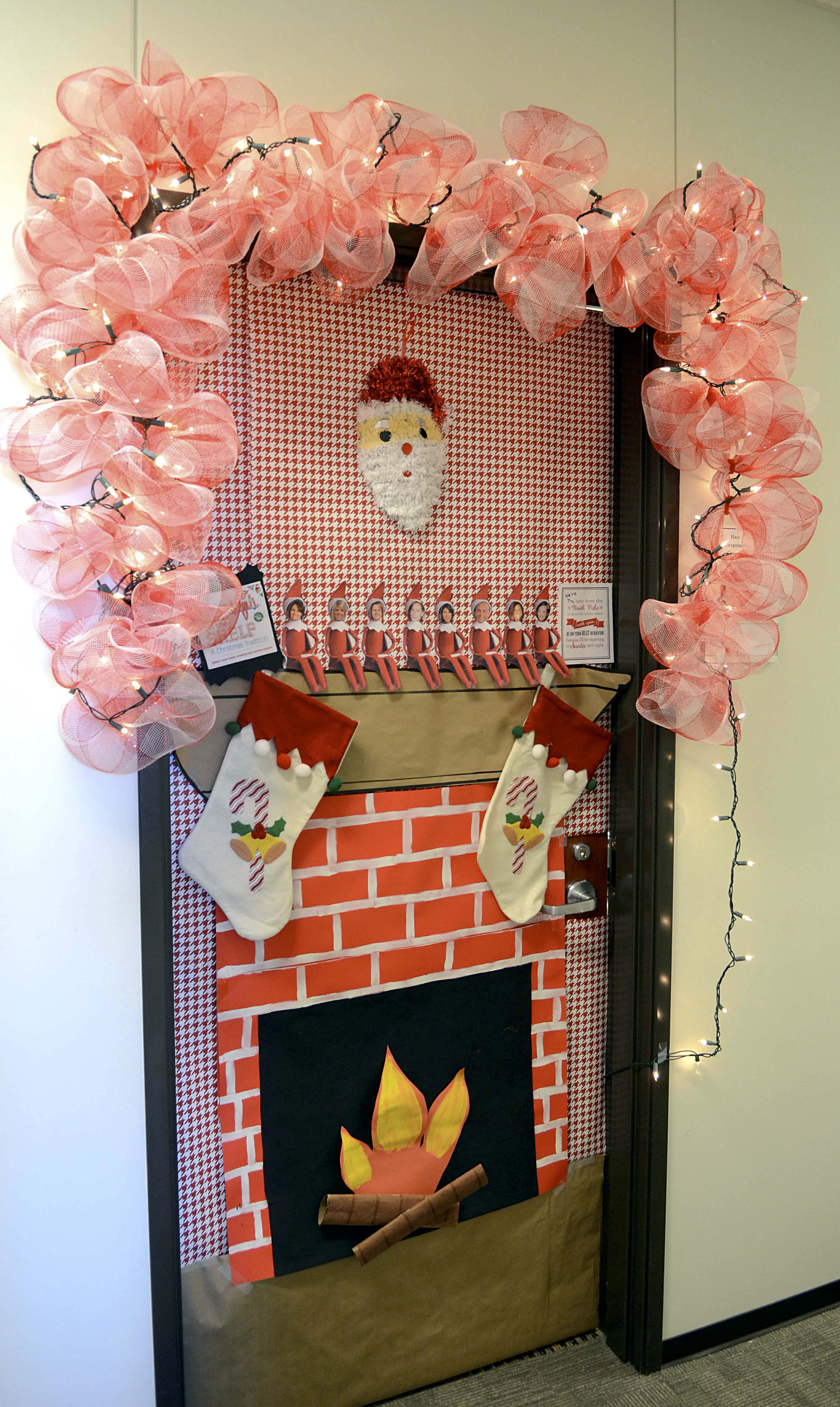 Fireplace Christmas Door Decorations
 Door Decoration Contest Sparks New TTI Tradition — Texas A