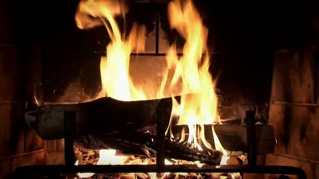 Fireplace Dvd With Christmas Music
 Beautiful Wood burning Fireplace Yule Log Video