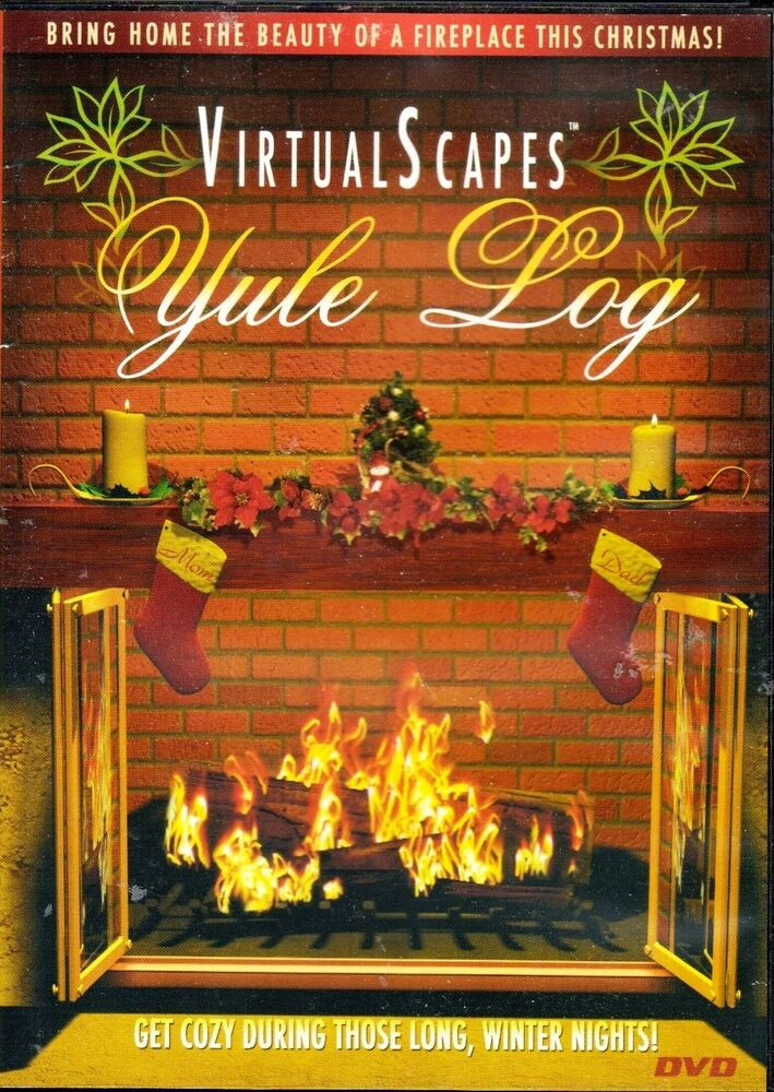 Fireplace Dvd With Christmas Music
 VirtualScapes YULE LOG CHRISTMAS HOLIDAY HOME FIREPLACE