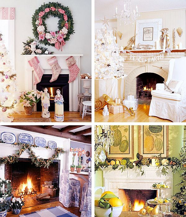 Fireplace Mantel Christmas Ideas
 40 Christmas Fireplace Mantel Decoration Ideas