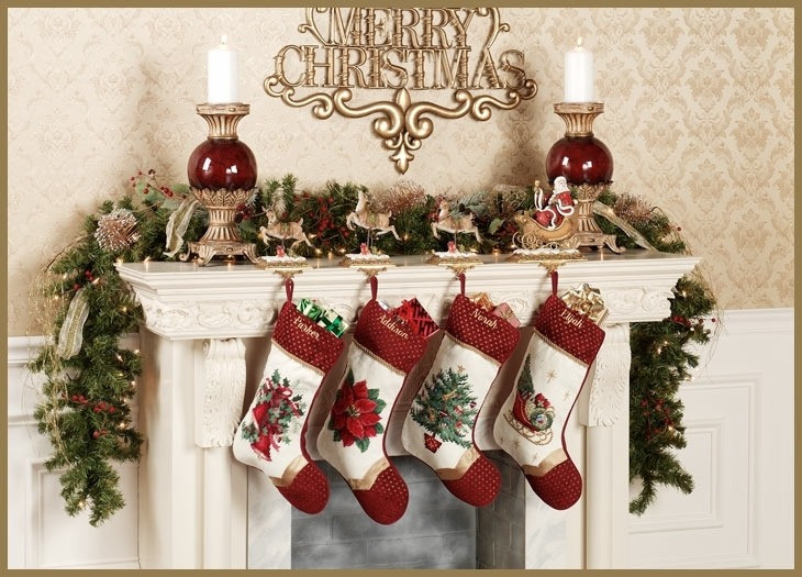 Fireplace Mantel Christmas Stocking Hooks
 28 christmas stocking hangers for fireplace