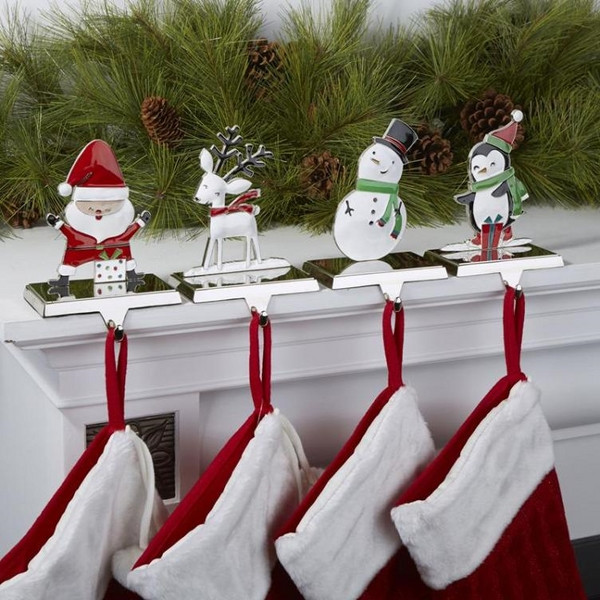 Fireplace Mantel Christmas Stocking Hooks
 Christmas stocking holders – cool ideas for your Christmas