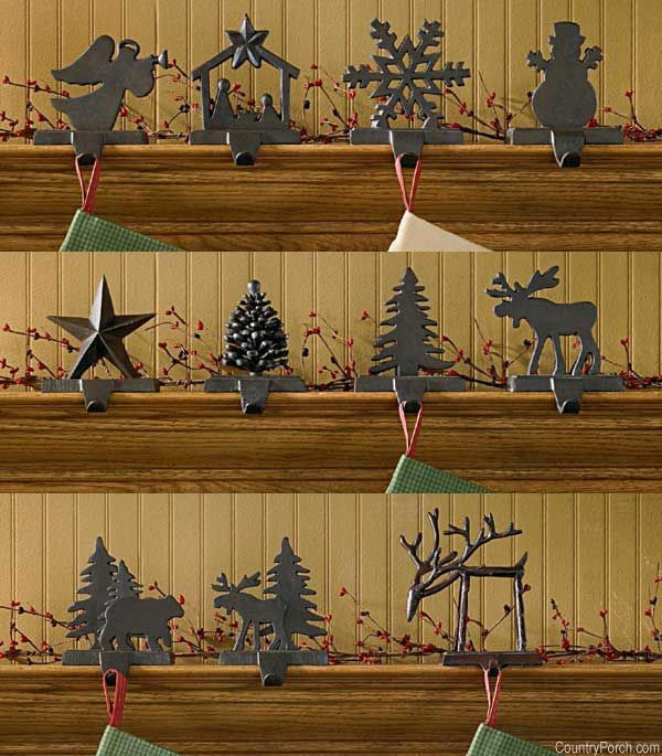 Fireplace Mantel Christmas Stocking Hooks
 25 best ideas about Christmas stocking holders on