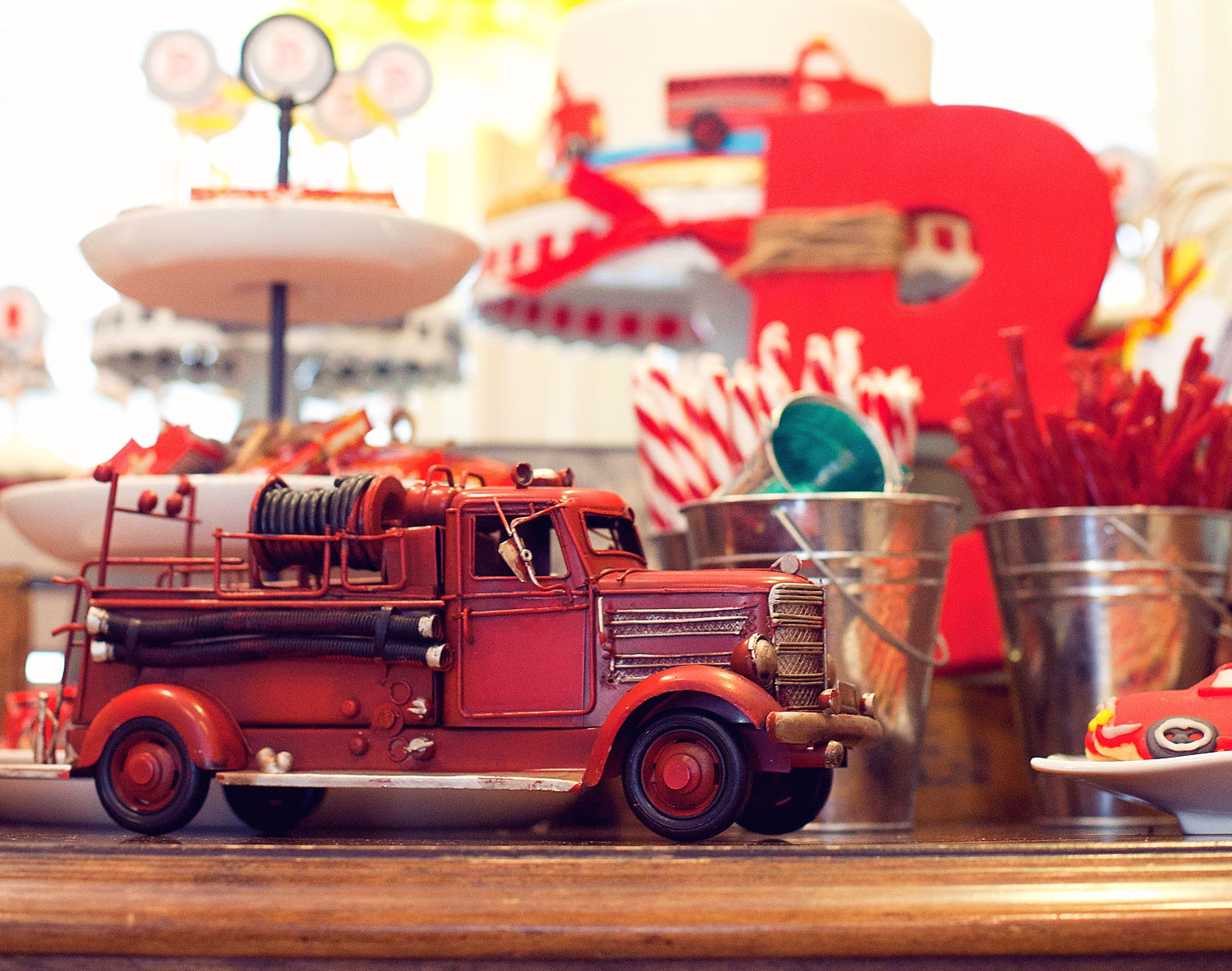 Firetruck Birthday Party Supplies
 A Vintage Firetruck Birthday Party Anders Ruff Custom