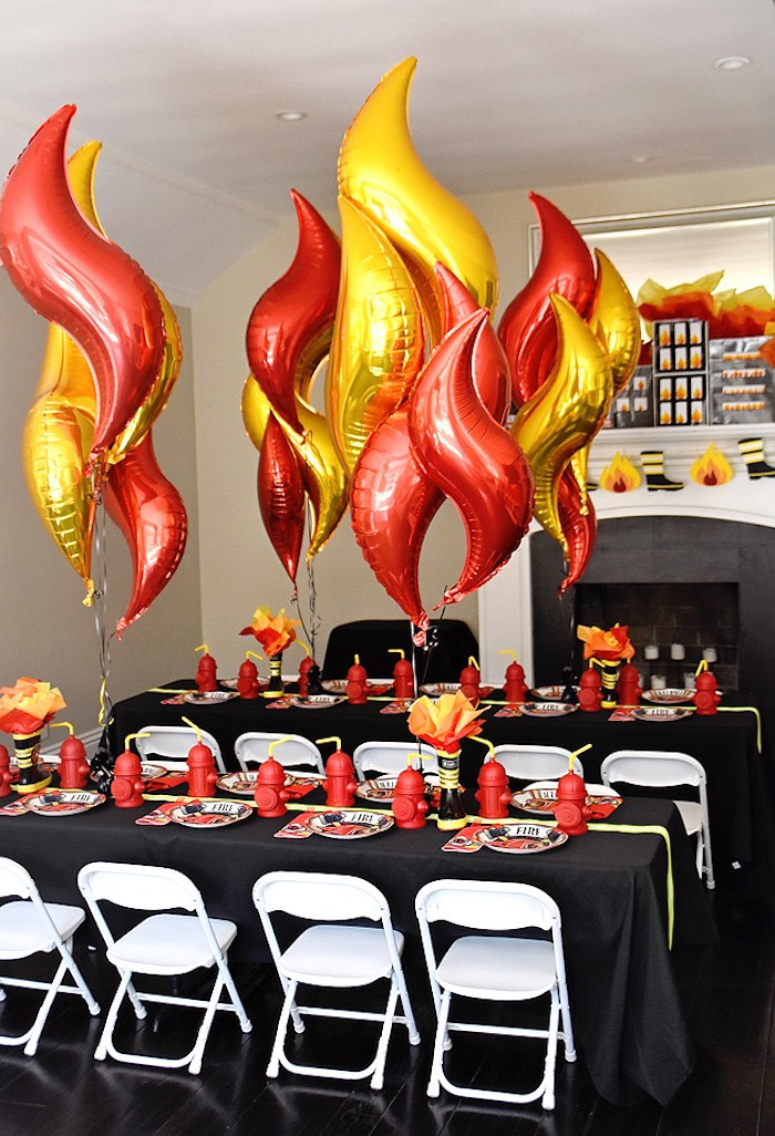 Firetruck Birthday Party Supplies
 Kara s Party Ideas Firetruck Birthday Party