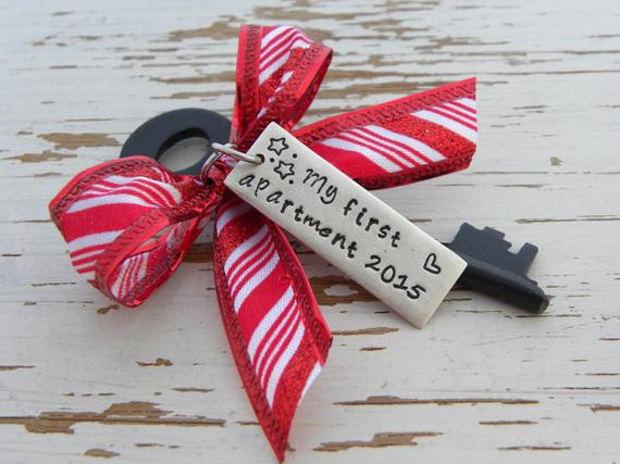 First Apartment Christmas Ornament
 My First Apartment 2016 skeleton key by WhisperingMetalworks