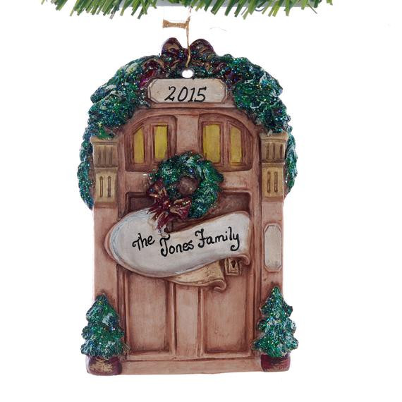 First Apartment Christmas Ornaments
 Personalized Front Door Christmas Ornament Perfect for the