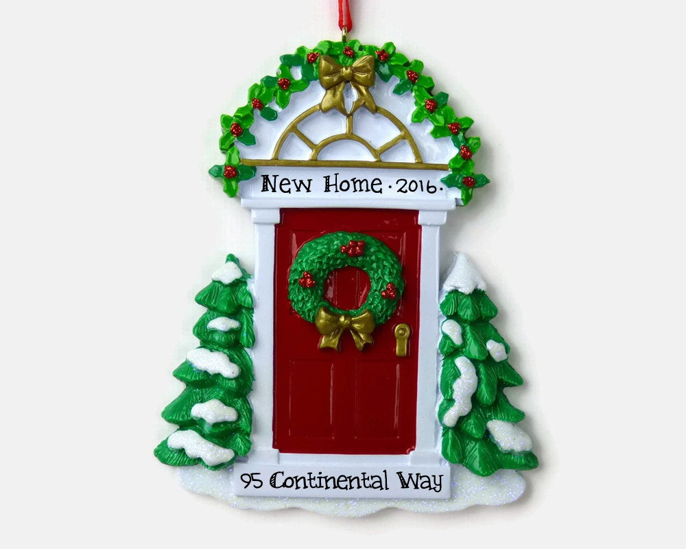 First Apartment Christmas Ornaments
 Red Door Personalized Ornament New Home First Apartment