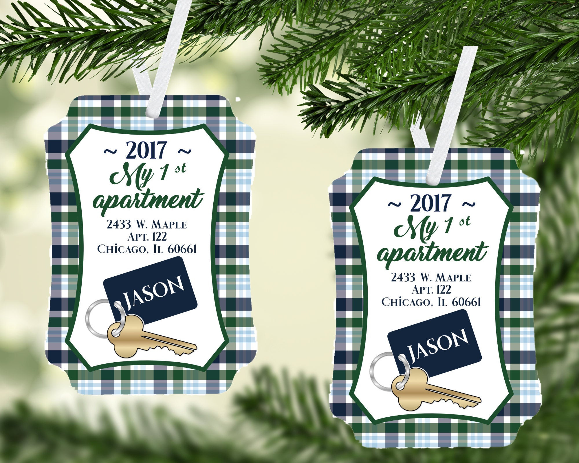 First Apartment Christmas Ornaments
 First apartment Christmas Ornament Personalized Christmas