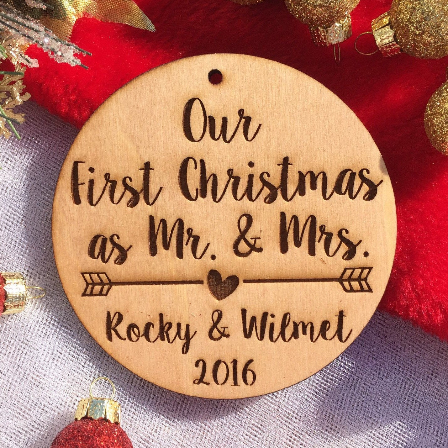 First Christmas Married Gift Ideas
 Our First Christmas as Mr and Mrs Ornament Personalized