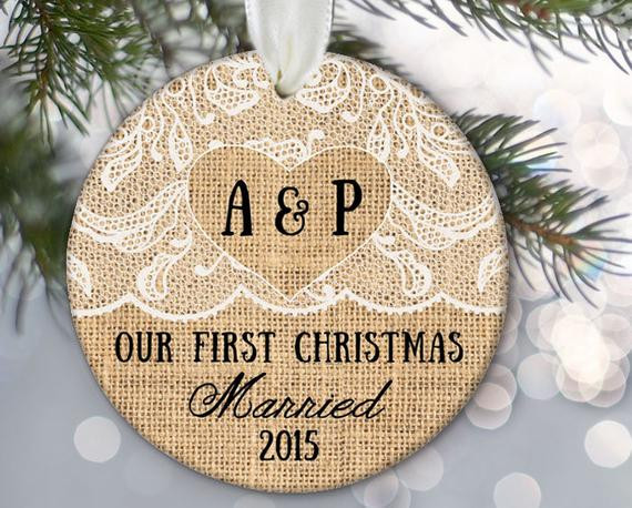 First Christmas Married Gift Ideas
 Our First Christmas Married Engaged To her Personalized