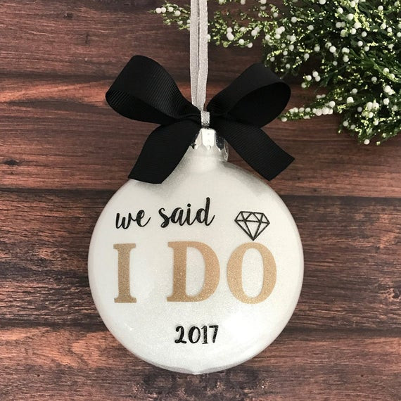 First Christmas Married Gift Ideas
 Our First Christmas Ornament Married Just Married Ornament