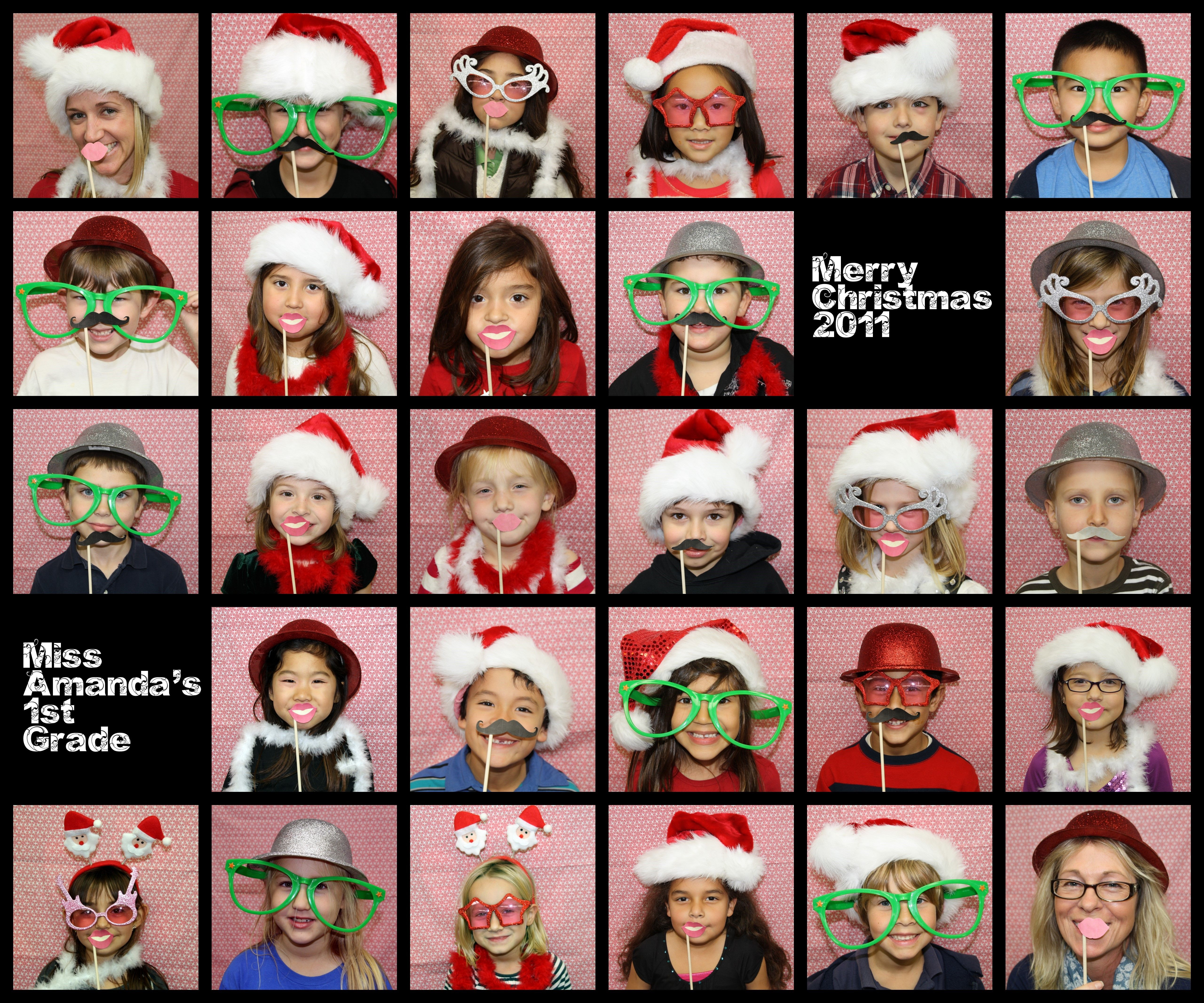 First Grade Christmas Party Ideas
 1st grade class christmas party photo booth photobooth